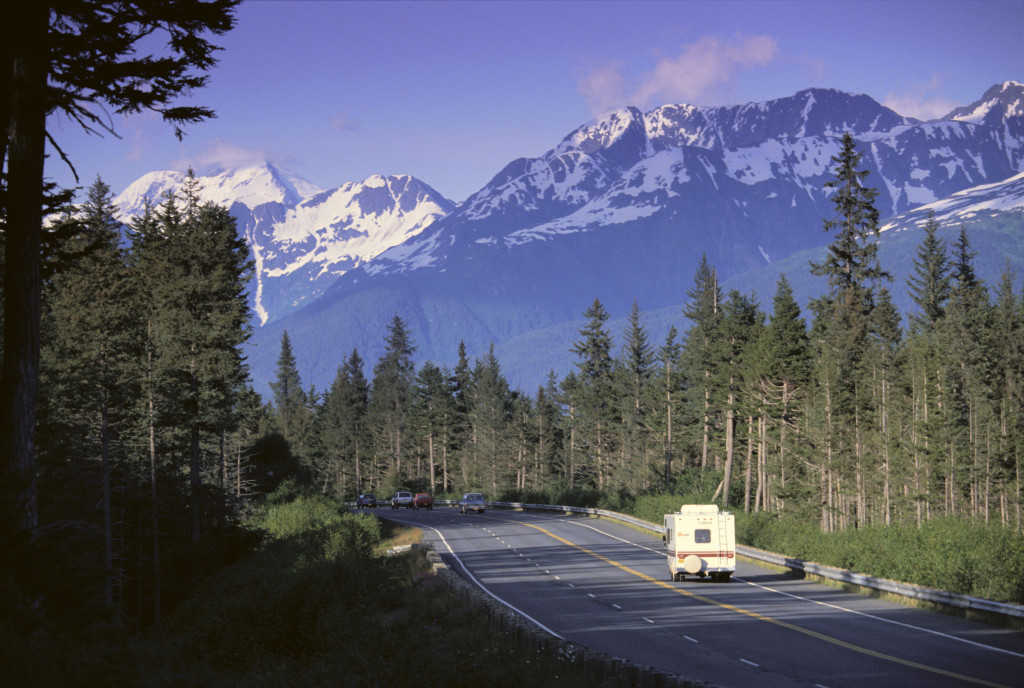 Alaska Highway with RV